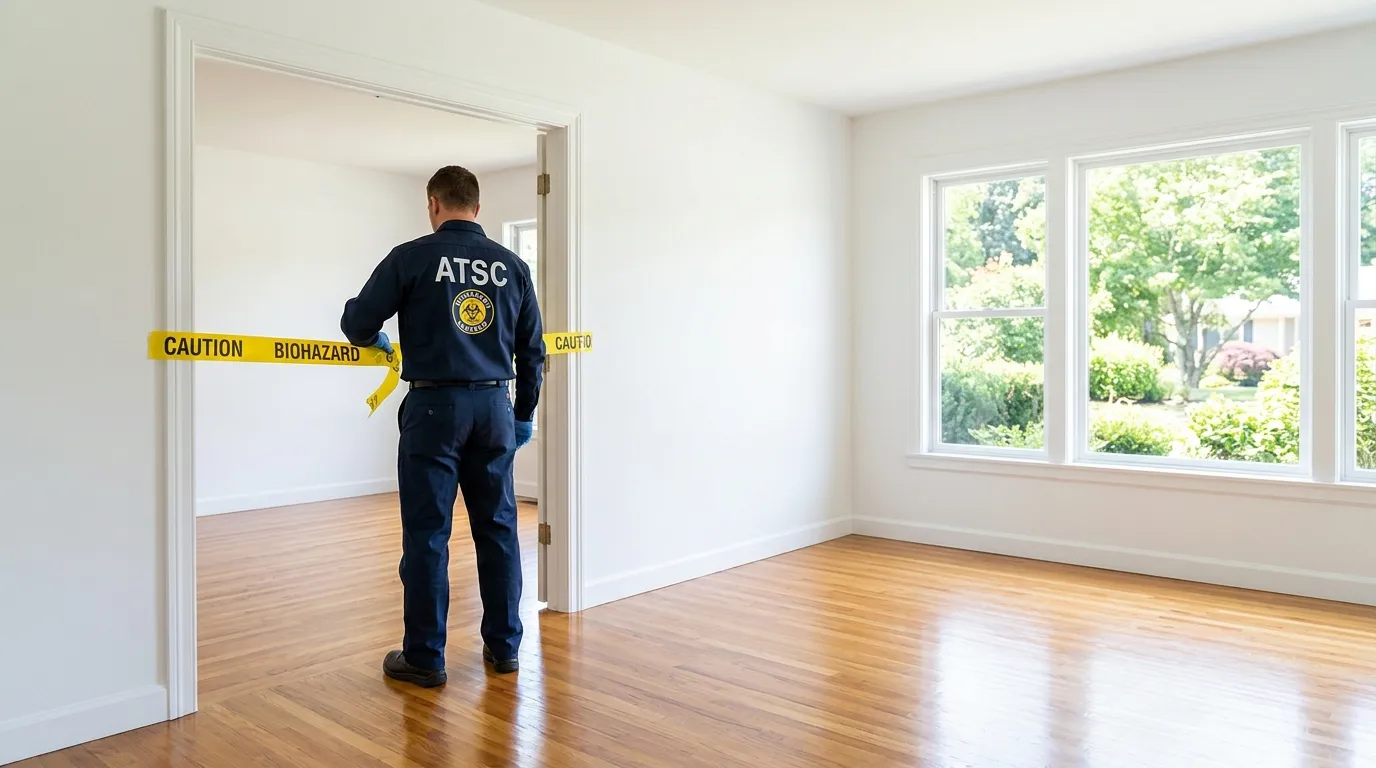 Certified biohazard cleanup crew performing Crime Scene Cleanup in Rancho Santa Margarita